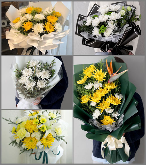 山东青岛莱西市院上镇郝家许村白事花束代送